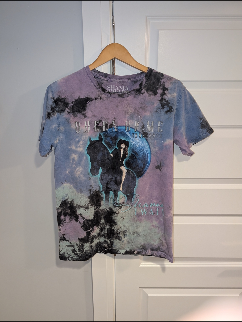Shania Twain "Queen of Me" 2023 Tour Tie-Dye T-Shirt